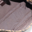 FENDI Zucca Canvas Mamma Baguette Shoulder Bag Black Brown Auth 189496SAM-10