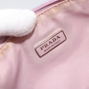 PRADA Accessory Pouch Nylon Pink Silver Auth 189497-19