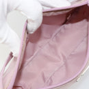 PRADA Accessory Pouch Nylon Pink Silver Auth 189497-11