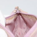 PRADA Accessory Pouch Nylon Pink Silver Auth 189497-20