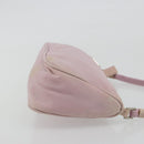 PRADA Accessory Pouch Nylon Pink Silver Auth 189497-3