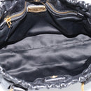 Miu Miu Hand Bag Leather 2way Black Gold Auth 189500SAM-10