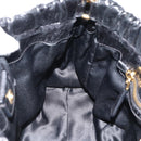 Miu Miu Hand Bag Leather 2way Black Gold Auth 189500SAM-22