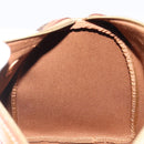 CELINE Macadam Canvas Boston Bag PVC Leather Brown Gold Auth 189503A-19