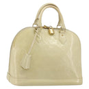 LOUIS VUITTON Monogram Vernis Alma PM Hand Bag Broncorail M91445 LV Auth 189507-1