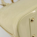 LOUIS VUITTON Monogram Vernis Alma PM Hand Bag Broncorail M91445 LV Auth 189507-15