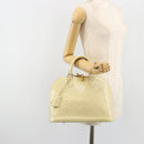 LOUIS VUITTON Monogram Vernis Alma PM Hand Bag Broncorail M91445 LV Auth 189507-24