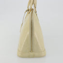 LOUIS VUITTON Monogram Vernis Alma PM Hand Bag Broncorail M91445 LV Auth 189507-3