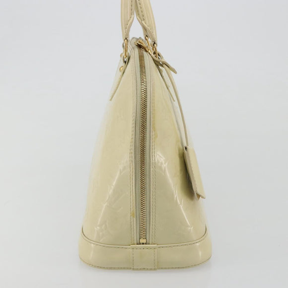 LOUIS VUITTON Monogram Vernis Alma PM Hand Bag Broncorail M91445 LV Auth 189507