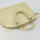 LOUIS VUITTON Monogram Vernis Alma PM Hand Bag Broncorail M91445 LV Auth 189507-6