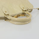 LOUIS VUITTON Monogram Vernis Alma PM Hand Bag Broncorail M91445 LV Auth 189507-7