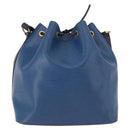 LOUIS VUITTON Epi Petit Noe Shoulder Bag Bicolor Black Blue M44152 Auth 189508-2