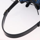 LOUIS VUITTON Epi Petit Noe Shoulder Bag Bicolor Black Blue M44152 Auth 189508-7