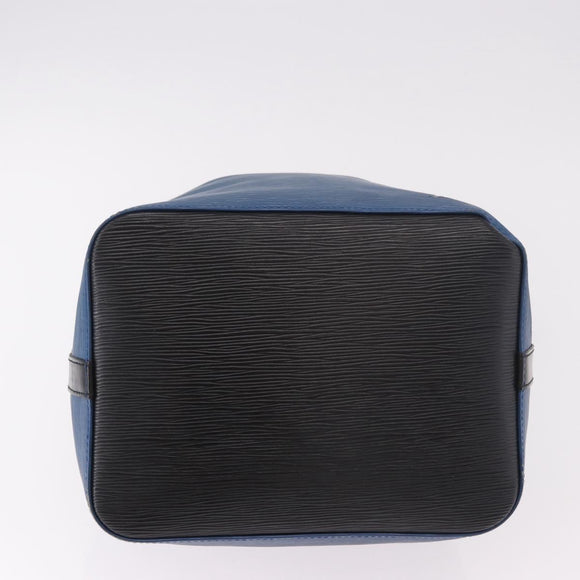 LOUIS VUITTON Epi Petit Noe Shoulder Bag Bicolor Black Blue M44152 Auth 189508
