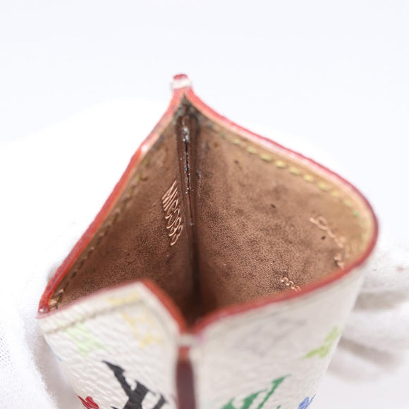 LOUIS VUITTON Monogram Multicolor Etui Hand Mirror White M92651 LV Auth 189513