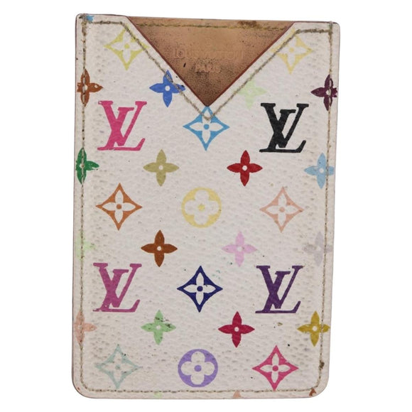 LOUIS VUITTON Monogram Multicolor Etui Hand Mirror White M92651 LV Auth 189513