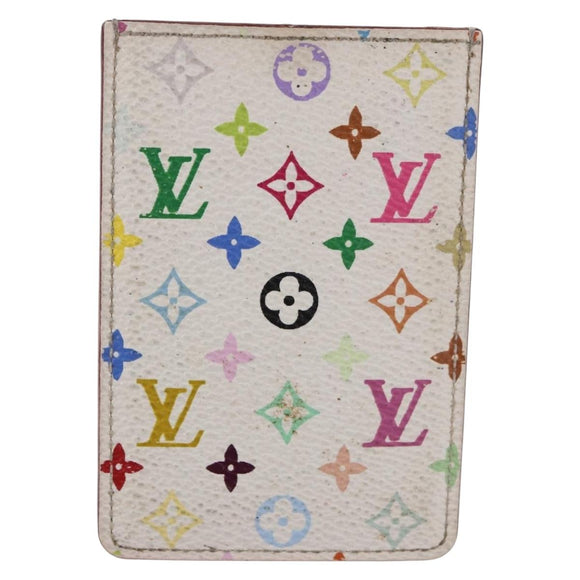 LOUIS VUITTON Monogram Multicolor Etui Hand Mirror White M92651 LV Auth 189513