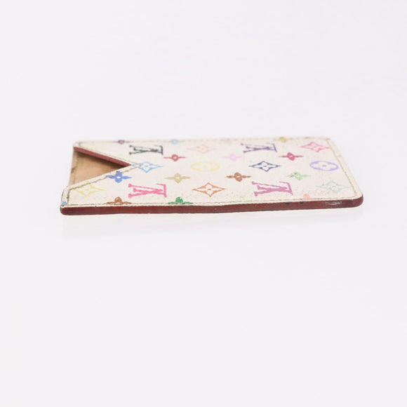 LOUIS VUITTON Monogram Multicolor Etui Hand Mirror White M92651 LV Auth 189513