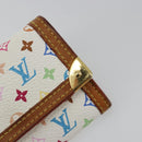 LOUIS VUITTON Monogram Multicolor Porte Monnaie Pla Purse M92657 Auth 189514-12
