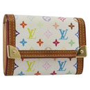 LOUIS VUITTON Monogram Multicolor Porte Monnaie Pla Purse M92657 Auth 189514-1