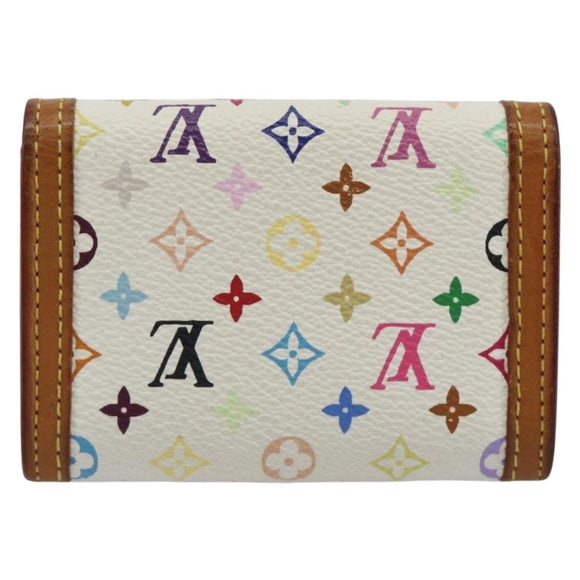 LOUIS VUITTON Monogram Multicolor Porte Monnaie Pla Purse M92657 Auth 189514