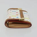 LOUIS VUITTON Monogram Multicolor Porte Monnaie Pla Purse M92657 Auth 189514-5