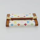 LOUIS VUITTON Monogram Multicolor Porte Monnaie Pla Purse M92657 Auth 189514-7