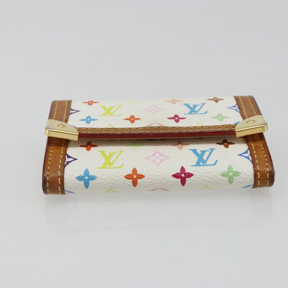 LOUIS VUITTON Monogram Multicolor Porte Monnaie Pla Purse M92657 Auth 189514
