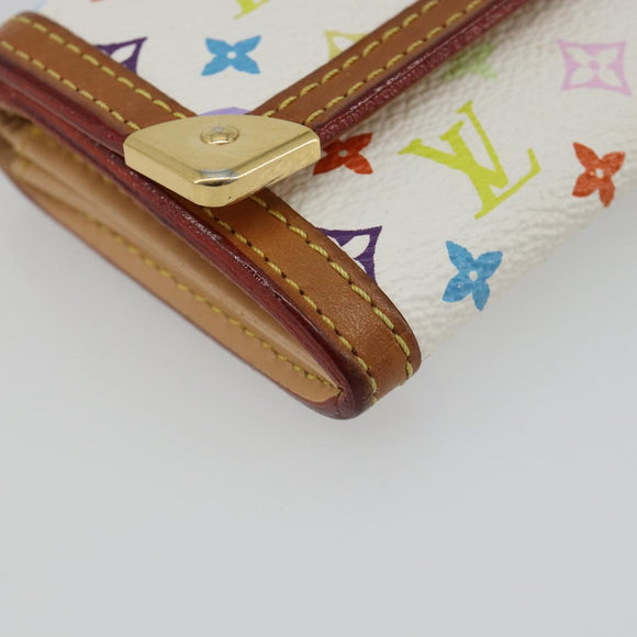 LOUIS VUITTON Monogram Multicolor Porte Monnaie Pla Purse M92657 Auth 189514