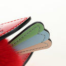 LOUIS VUITTON Bijoux Traveling Bird Sack Charm Fur Red M67390 LV Auth 189516V-17