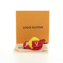 LOUIS VUITTON Bijoux Traveling Bird Sack Charm Fur Red M67390 LV Auth 189516V-12