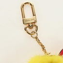 LOUIS VUITTON Bijoux Traveling Bird Sack Charm Fur Red M67390 LV Auth 189516V-8