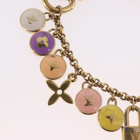 LOUIS VUITTON Porte Cles Chainne Pastille Key Holder metal M66172 LV Auth 189518