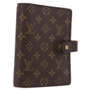 LOUIS VUITTON Monogram Agenda MM Day Planner Cover R20105 LV Auth 189519-1