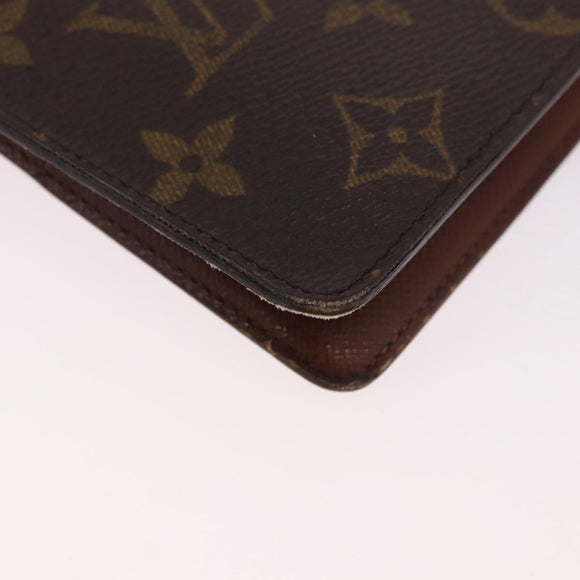 LOUIS VUITTON Monogram Agenda MM Day Planner Cover R20105 LV Auth 189519