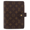 LOUIS VUITTON Monogram Agenda MM Day Planner Cover R20105 LV Auth 189519-13