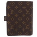 LOUIS VUITTON Monogram Agenda MM Day Planner Cover R20105 LV Auth 189519-2