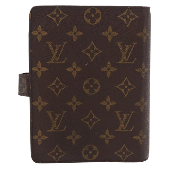 LOUIS VUITTON Monogram Agenda MM Day Planner Cover R20105 LV Auth 189519