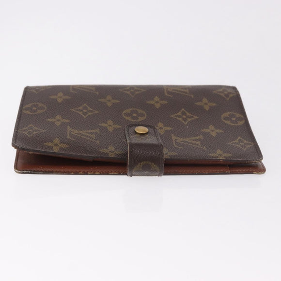 LOUIS VUITTON Monogram Agenda MM Day Planner Cover R20105 LV Auth 189519