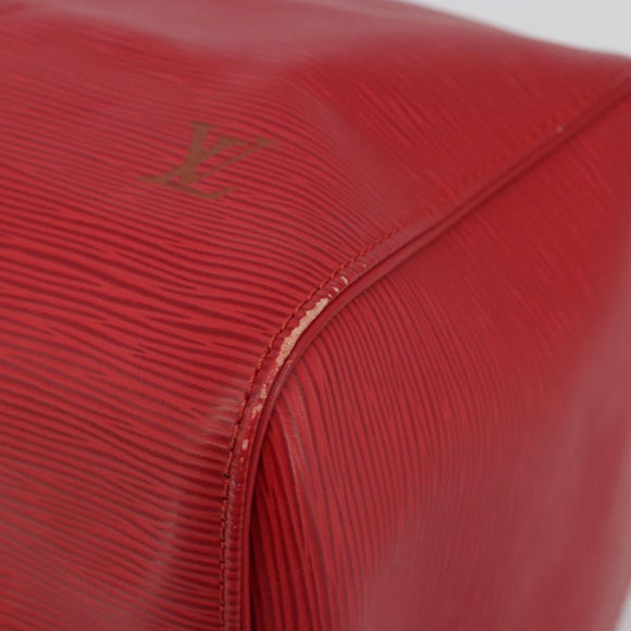 LOUIS VUITTON Epi Keepall 45 Boston Bag Red M42977 LV Auth 189520A