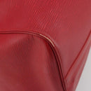 LOUIS VUITTON Epi Keepall 45 Boston Bag Red M42977 LV Auth 189520A-16