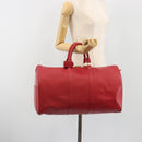 LOUIS VUITTON Epi Keepall 45 Boston Bag Red M42977 LV Auth 189520A-22