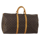 LOUIS VUITTON Monogram Keepall 55 Boston Bag M41424 LV Auth 189522-1