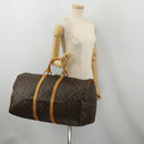 LOUIS VUITTON Monogram Keepall 55 Boston Bag M41424 LV Auth 189522-21