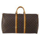 LOUIS VUITTON Monogram Keepall 55 Boston Bag M41424 LV Auth 189522-2