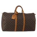 LOUIS VUITTON Monogram Keepall 55 Boston Bag M41424 LV Auth 189523-1