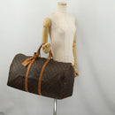 LOUIS VUITTON Monogram Keepall 55 Boston Bag M41424 LV Auth 189523-22