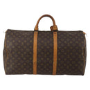 LOUIS VUITTON Monogram Keepall 55 Boston Bag M41424 LV Auth 189523-2