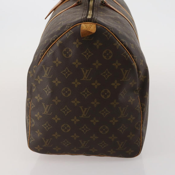 LOUIS VUITTON Monogram Keepall 55 Boston Bag M41424 LV Auth 189523