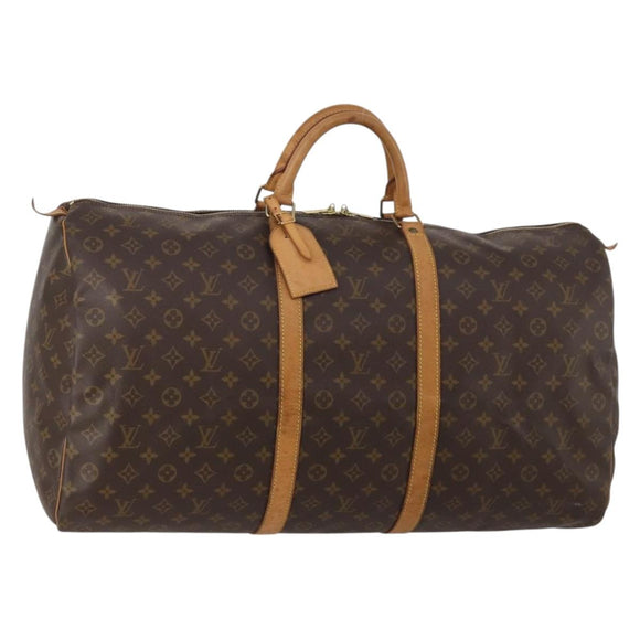 LOUIS VUITTON Monogram Keepall 60 Boston Bag M41422 LV Auth 189524